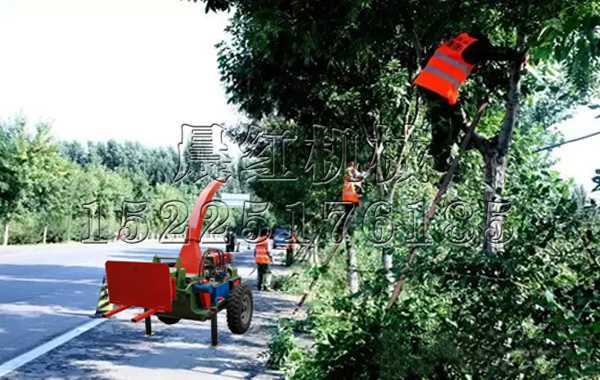 廣東道路樹木養護樹枝粉碎機